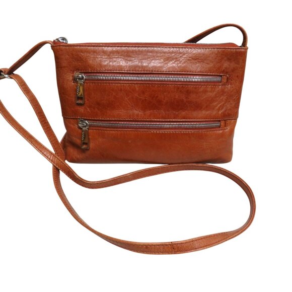 Crossbody Buttery Soft All Leather Outer Very Good Condition - Picture 1 of 10